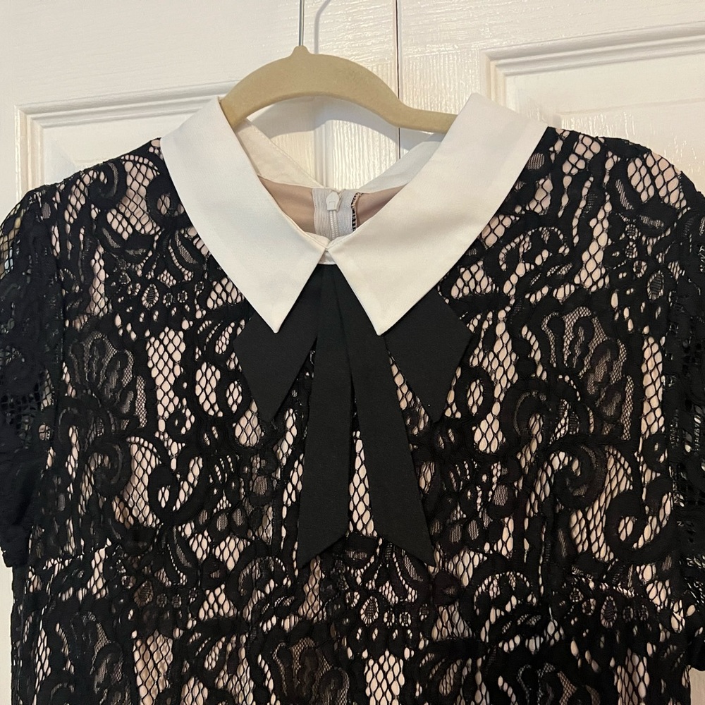 Betsey Johnson Lace Cocktail Black Dress - Picture 5 of 8